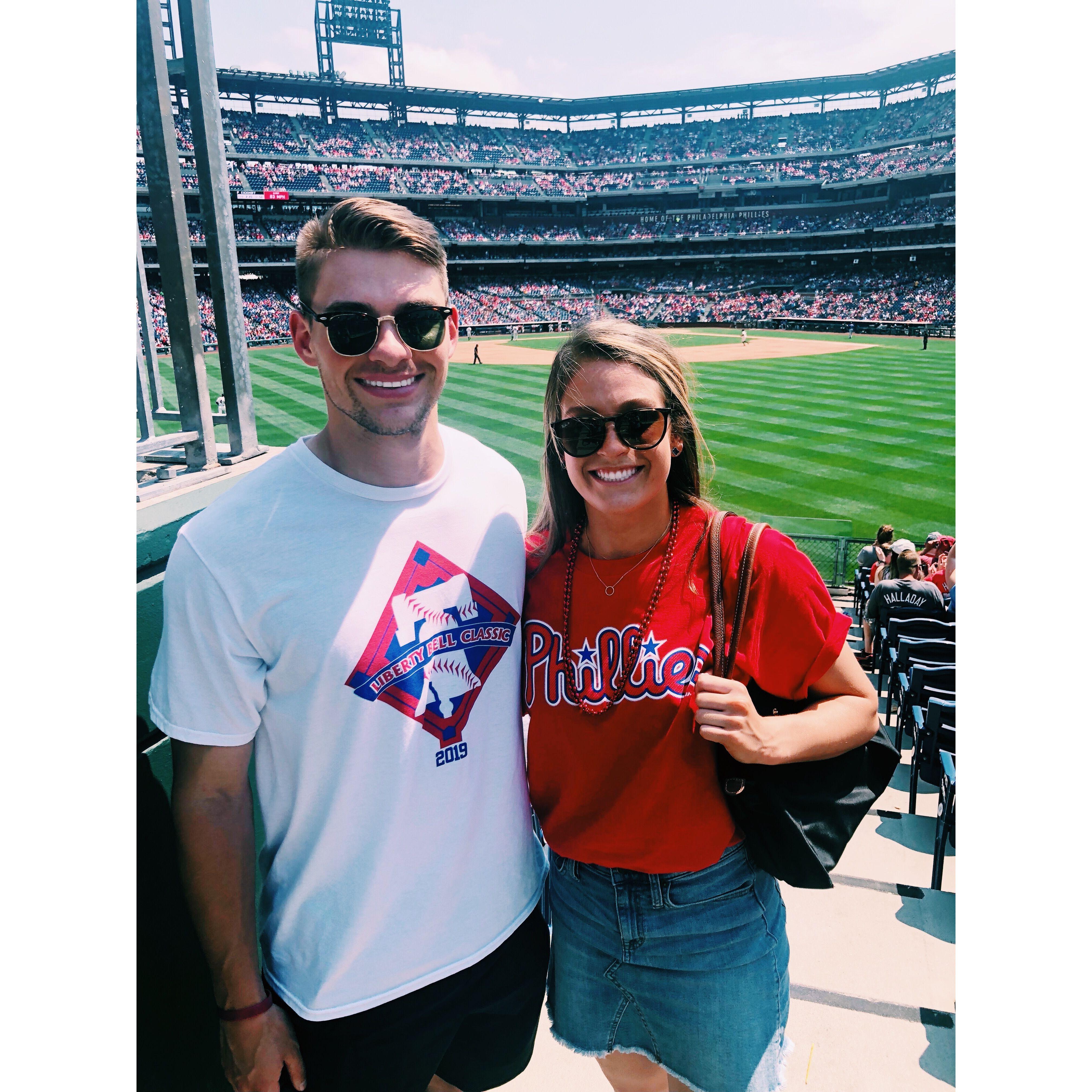 Dan took Josie to her first professional baseball game. Go Phils!