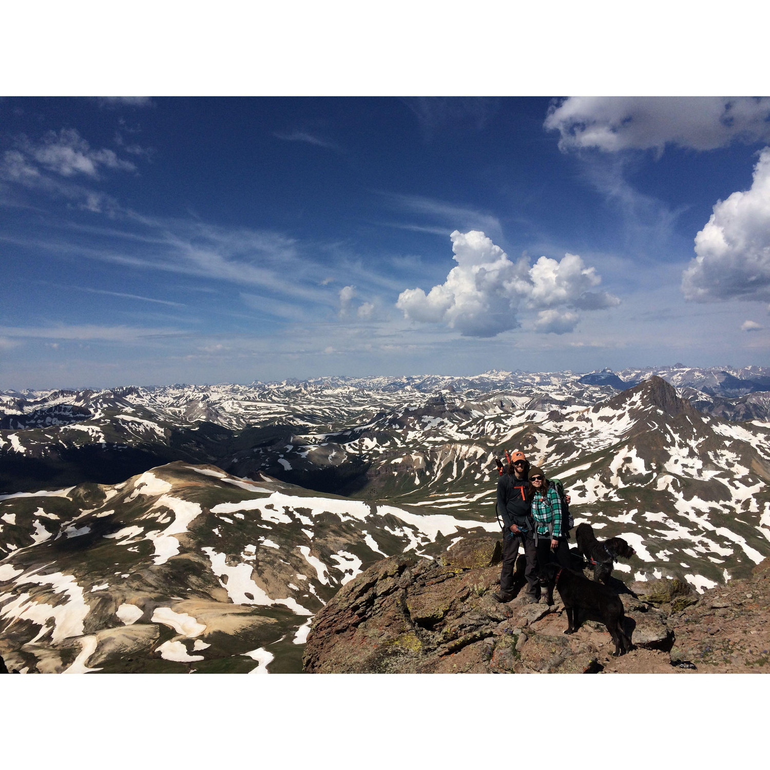 On top of Uncompahgre Peak, with Utley and Herzog
