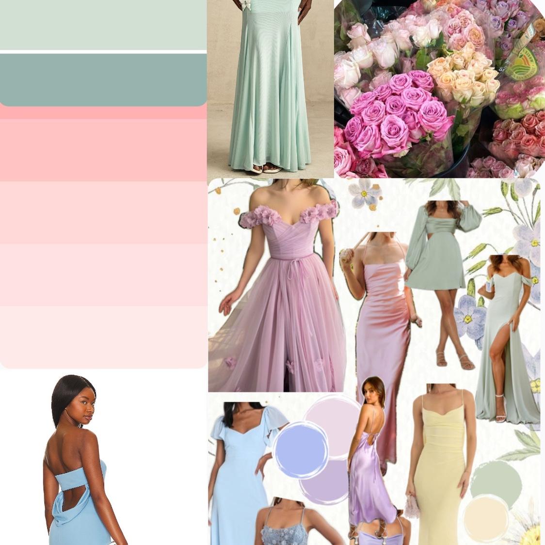 Women can opt for soft-hued dresses in shades like blush pink, lavender, pale blue, etc. Flowing midi or maxi dresses with delicate fabrics like chiffon or silk are ideal for the warm weather.