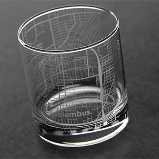 College Town Rocks Glass, Set of 2