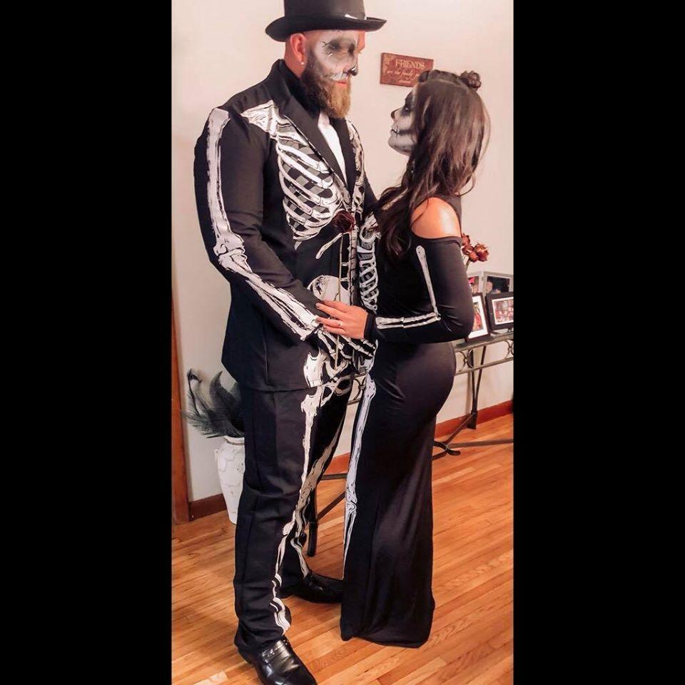 The Future Mr. & Mrs. playing dress up on Halloween