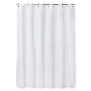 Woven Stripe Shower Curtain White - Threshold™
