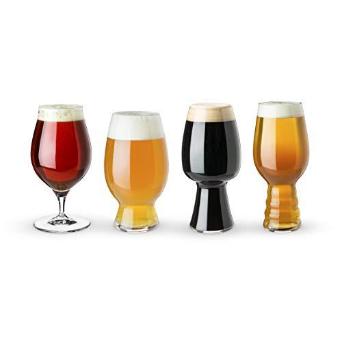 Spiegelau 4991697, Set of 4 Mugs, Glasses, Craft Tasting Kit, 4-Piece Beer Set