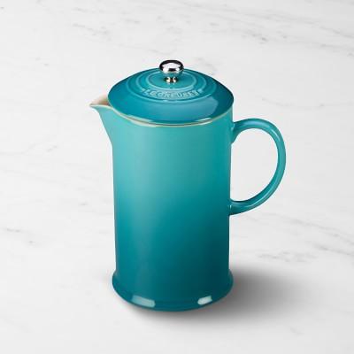 Le Creuset Cafe Stoneware French Press, Caribbean