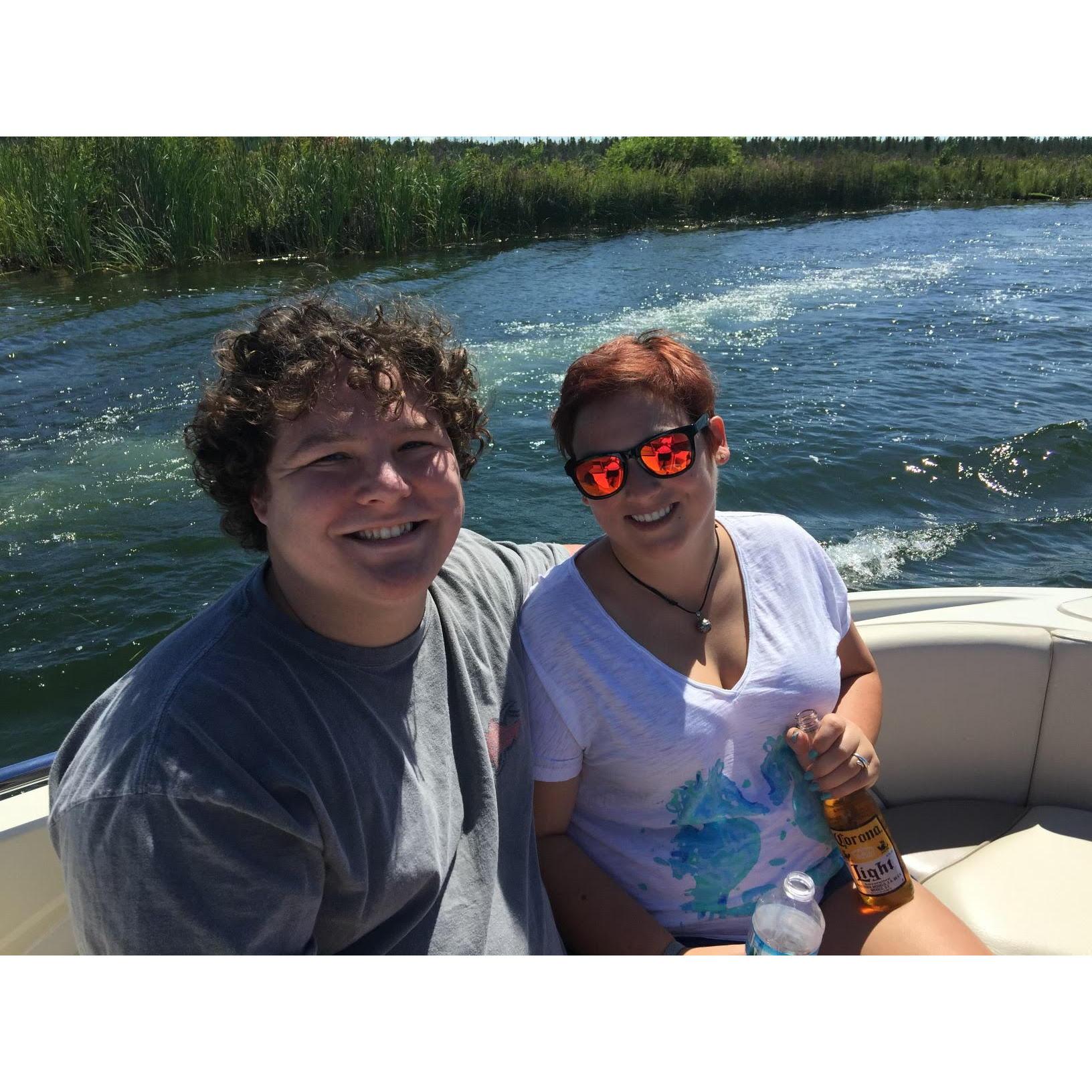 Boating on Mullet Lake