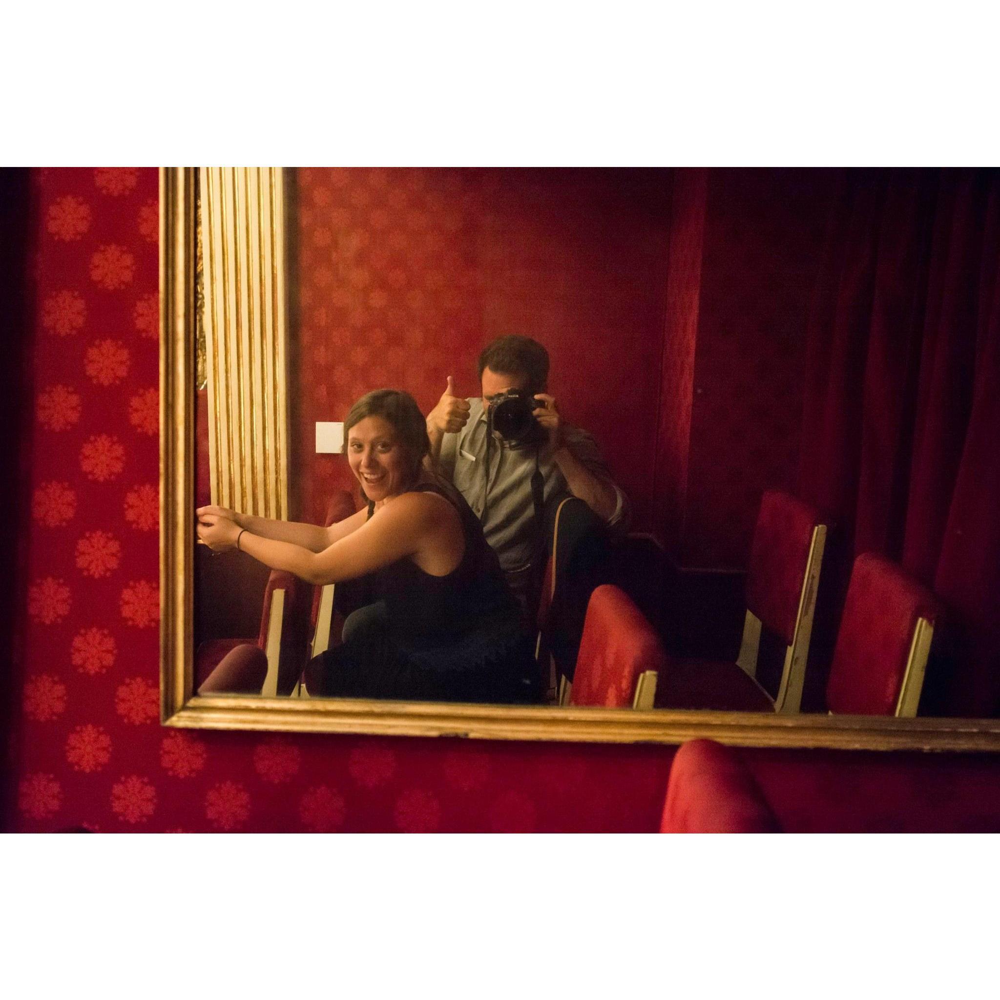 At the venice ballet, about to see Romeo & Juliet!
