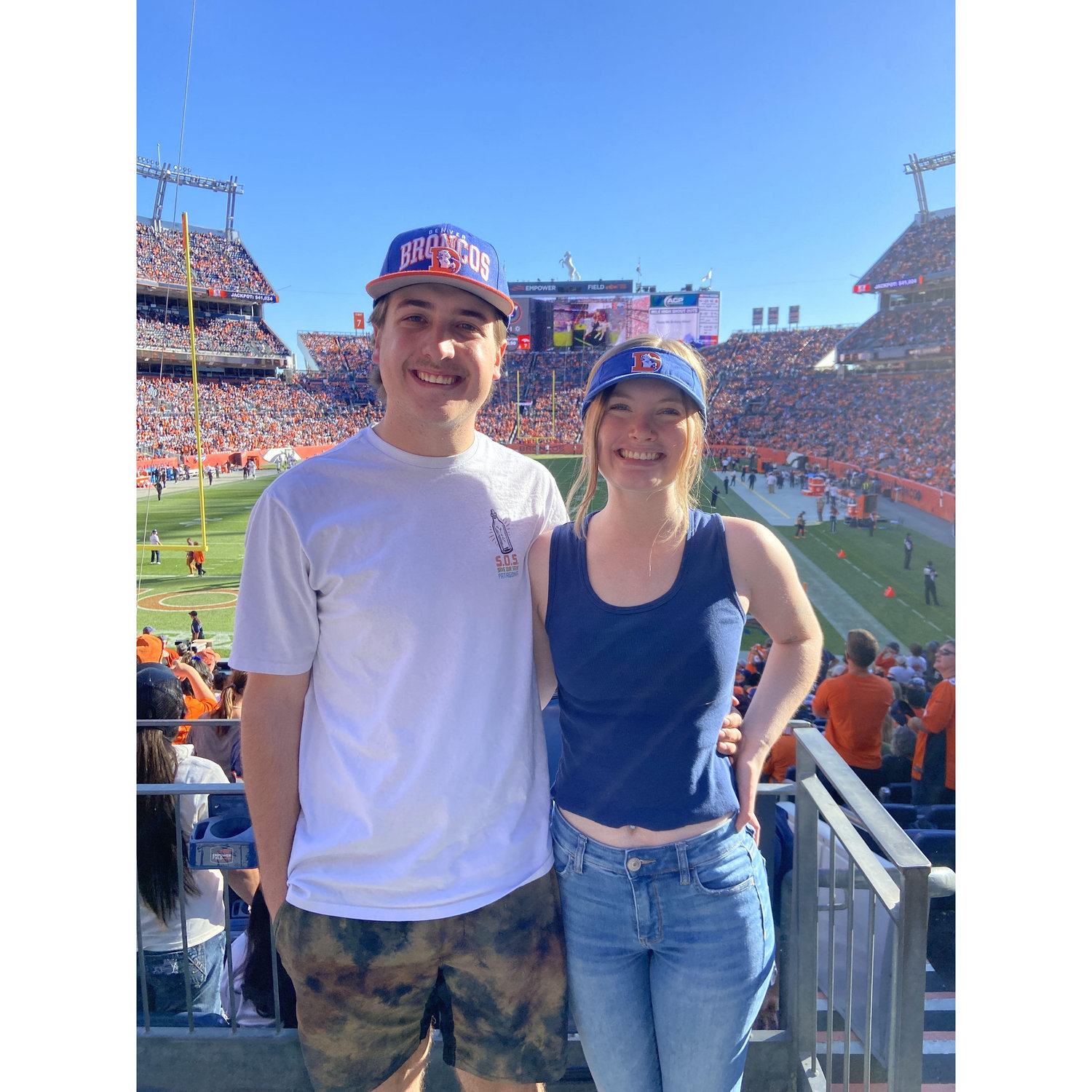 Tony loves the Broncos and I love him, lol <3