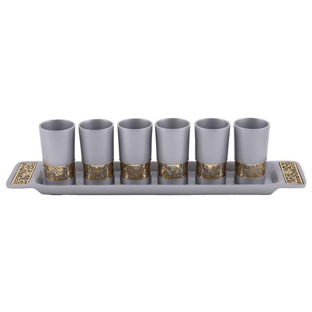 Kiddush Cup Set with Tray