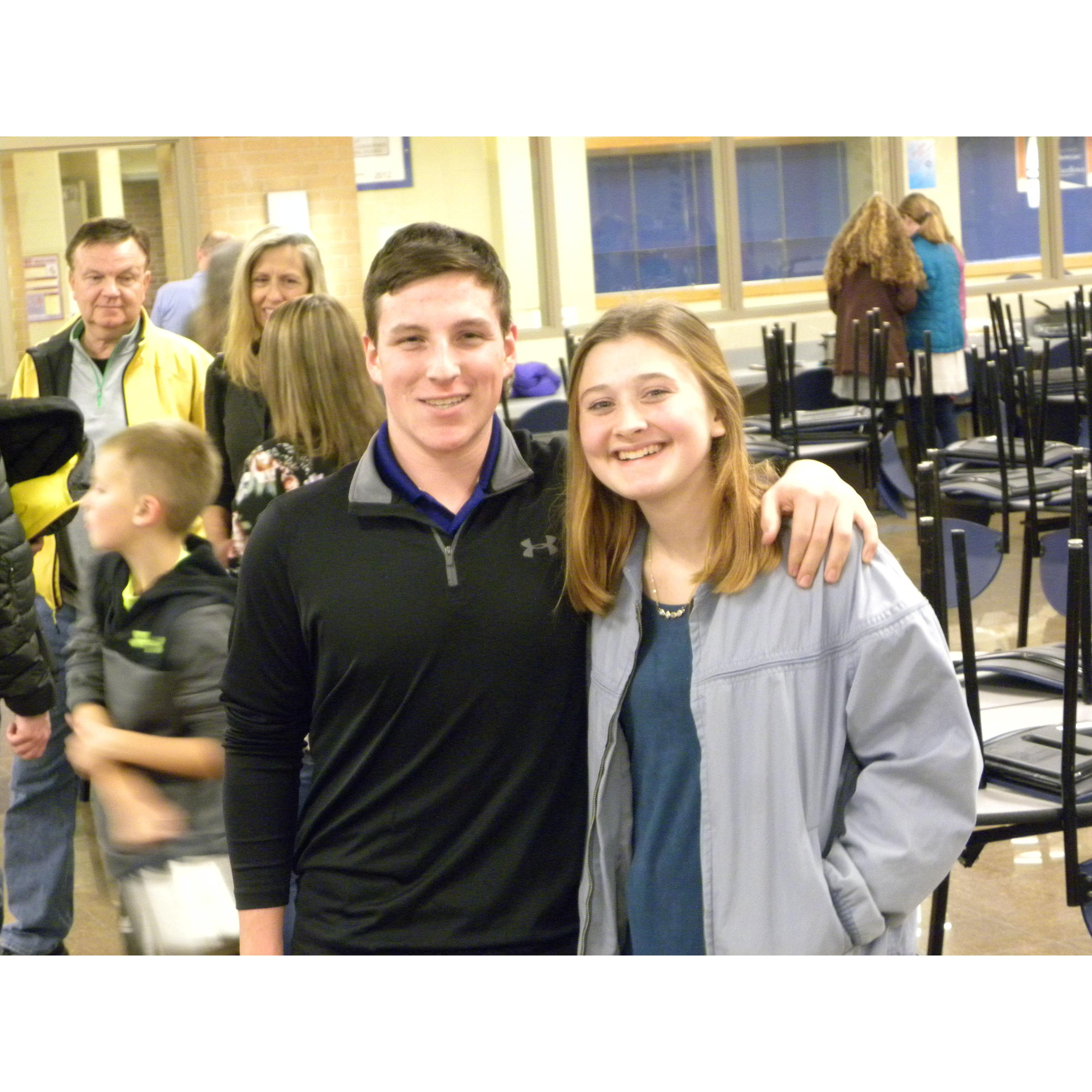 Our first photo together!