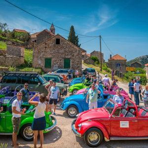 Convertible Beetle drive around Hvar Island