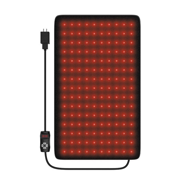 Tzumi Infrared Red Light Therapy Mat, 19.8 x 12in. Infrared Heating Pad 