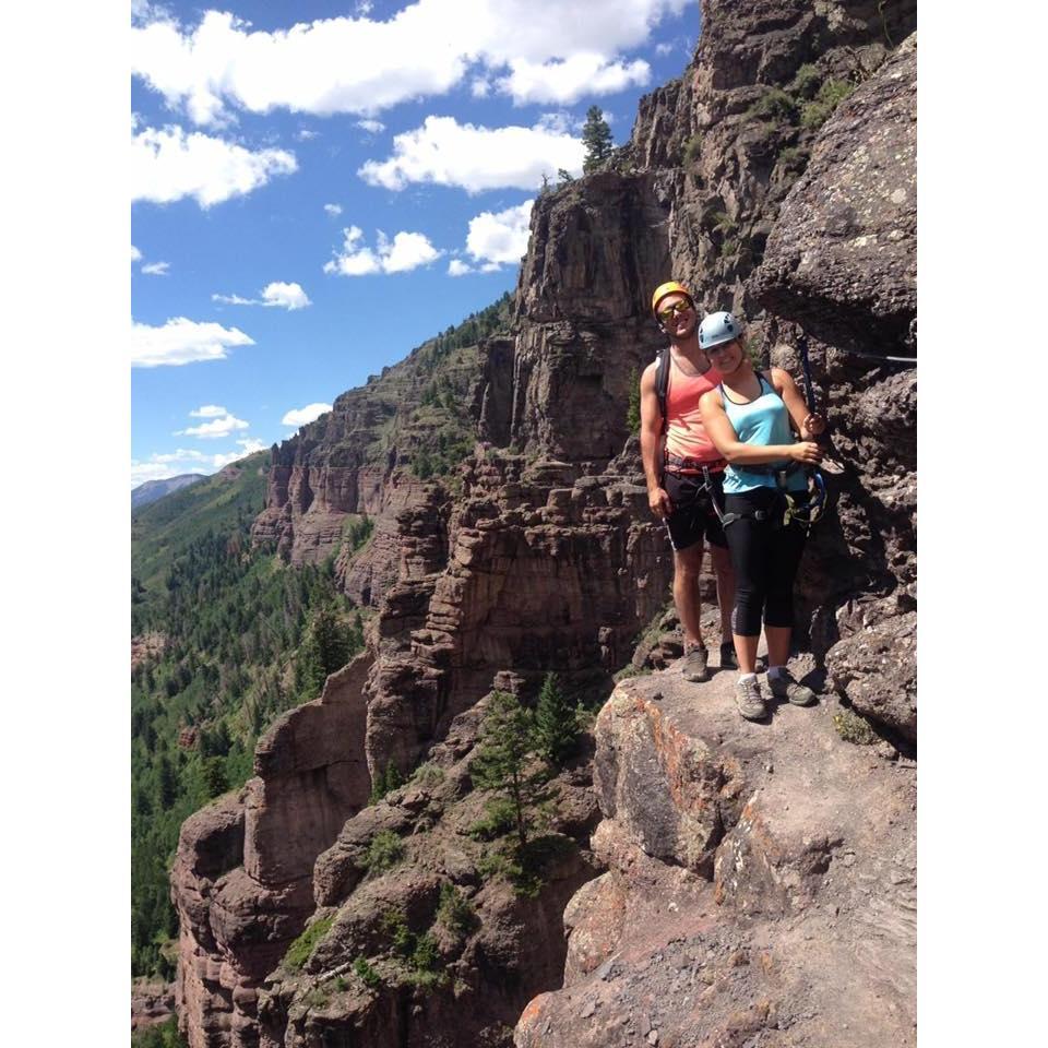 Doing the Via Ferrata in Telluride, CO