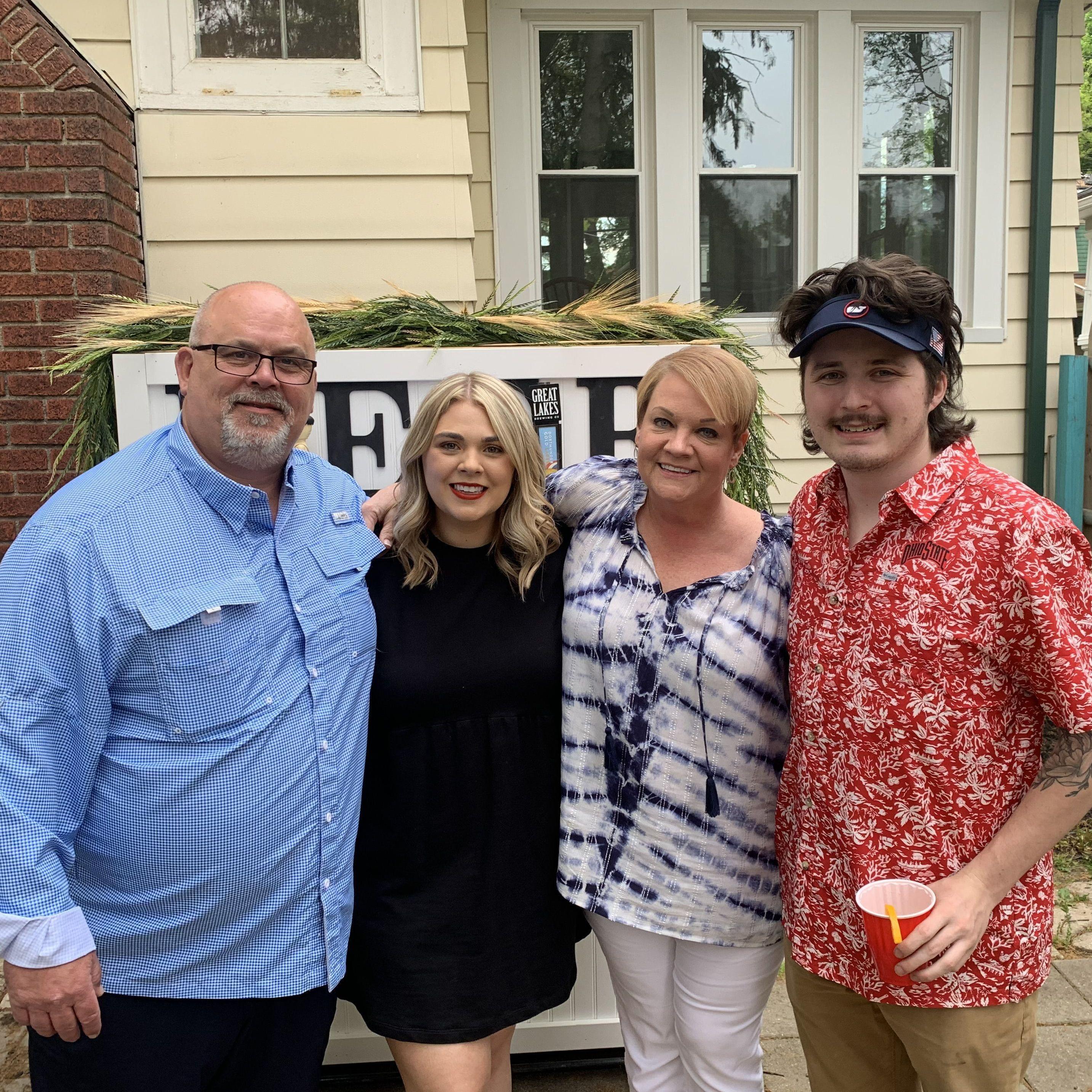 Dad and Amber at Katy's Graduation Party!