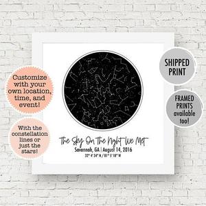 Custom constellation print