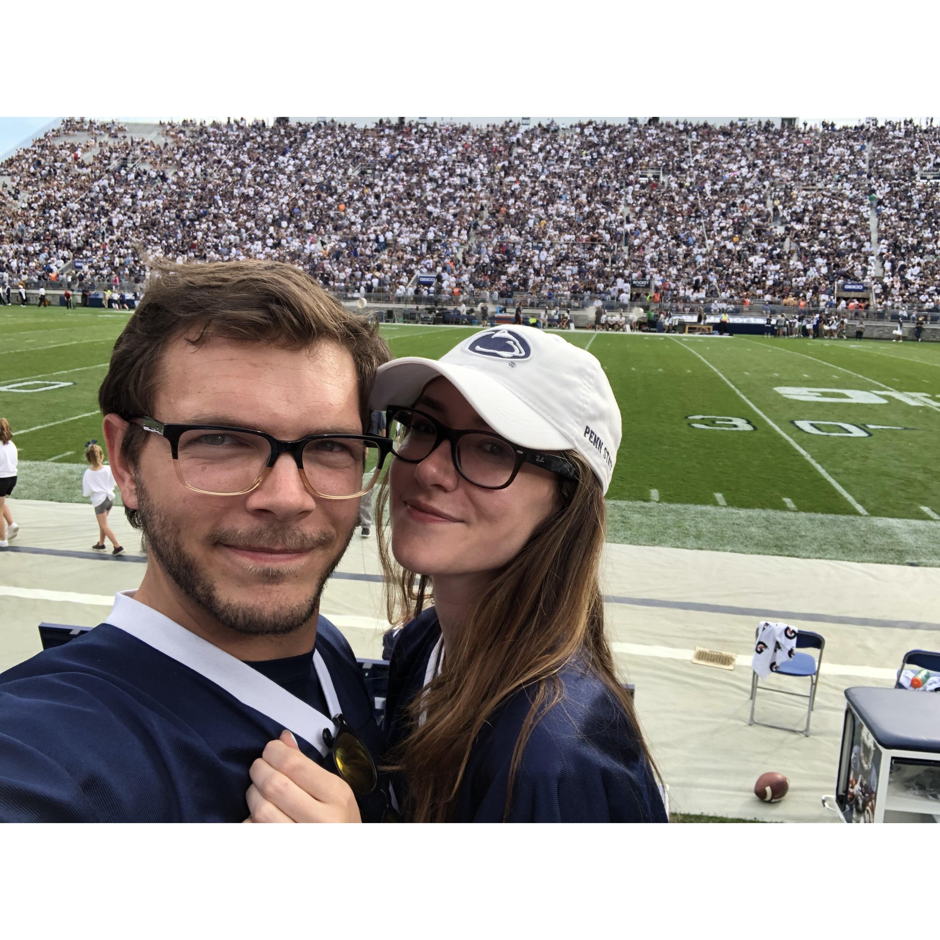 Erika's first time at a PSU Game!