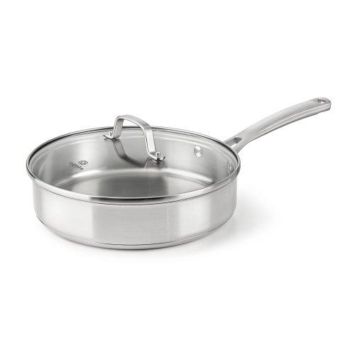 Calphalon 2095189 Classic Stainless Steel Cookware Saute Pan, 3 Quart, Silver