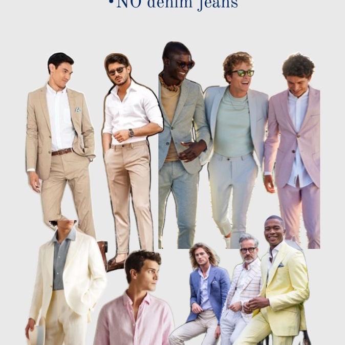 Casual formal attire such as this is encouraged and appreciated
