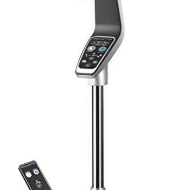 Rowenta VU5670 Turbo silence Stand Fan Oscillating Fan with Remote Control, Standing Fan, 5-speed, Silver