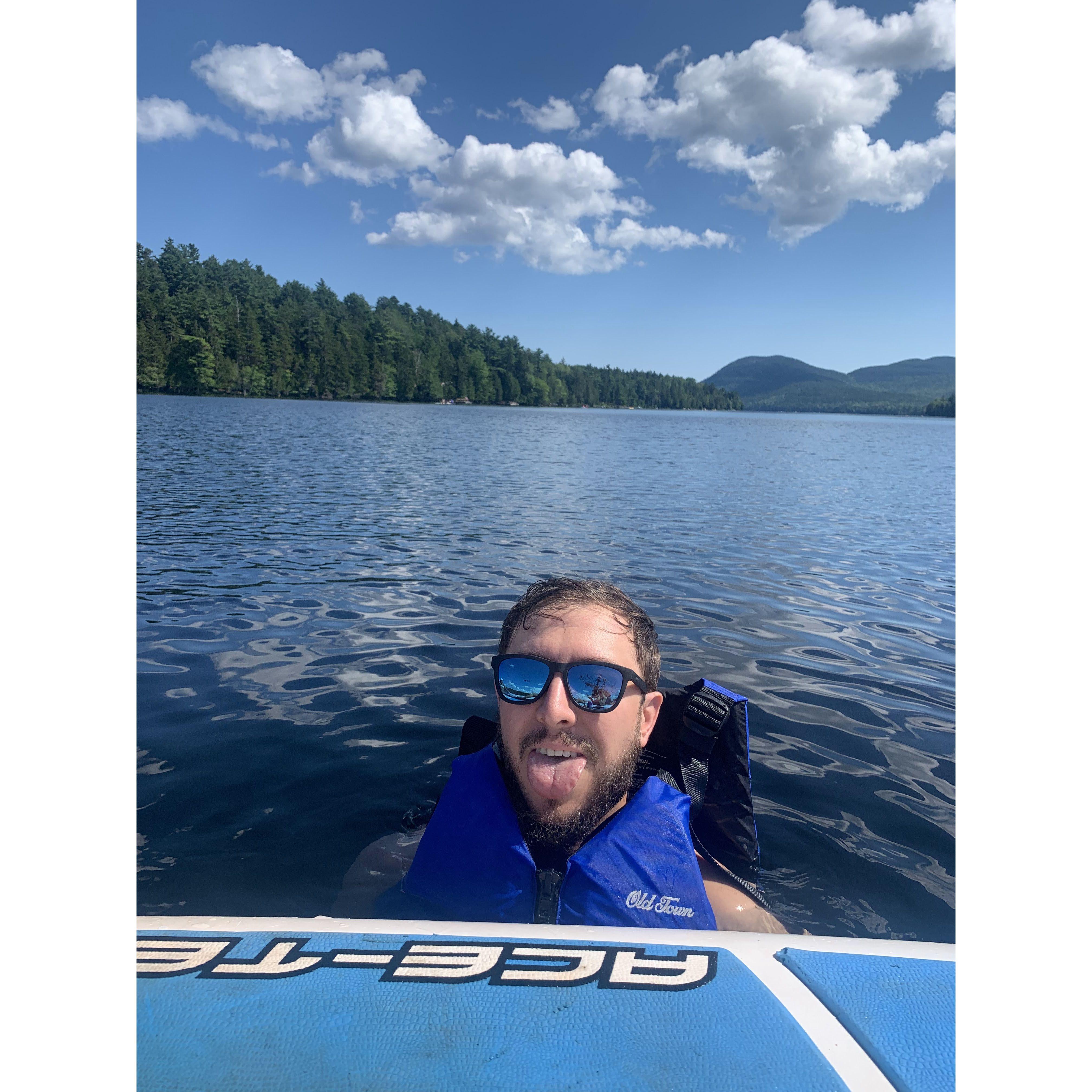 Chris in his happy place