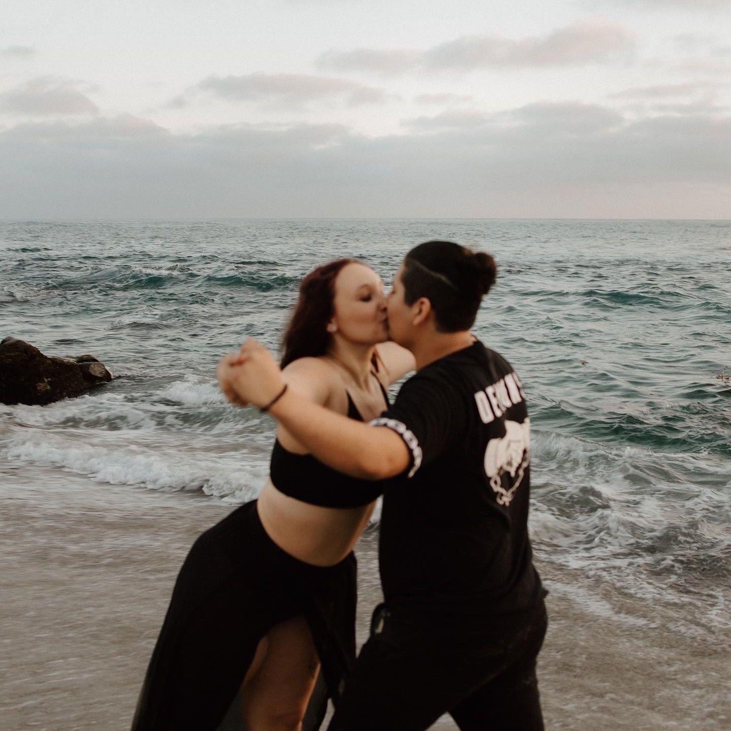 Their one-year anniversary shoot.