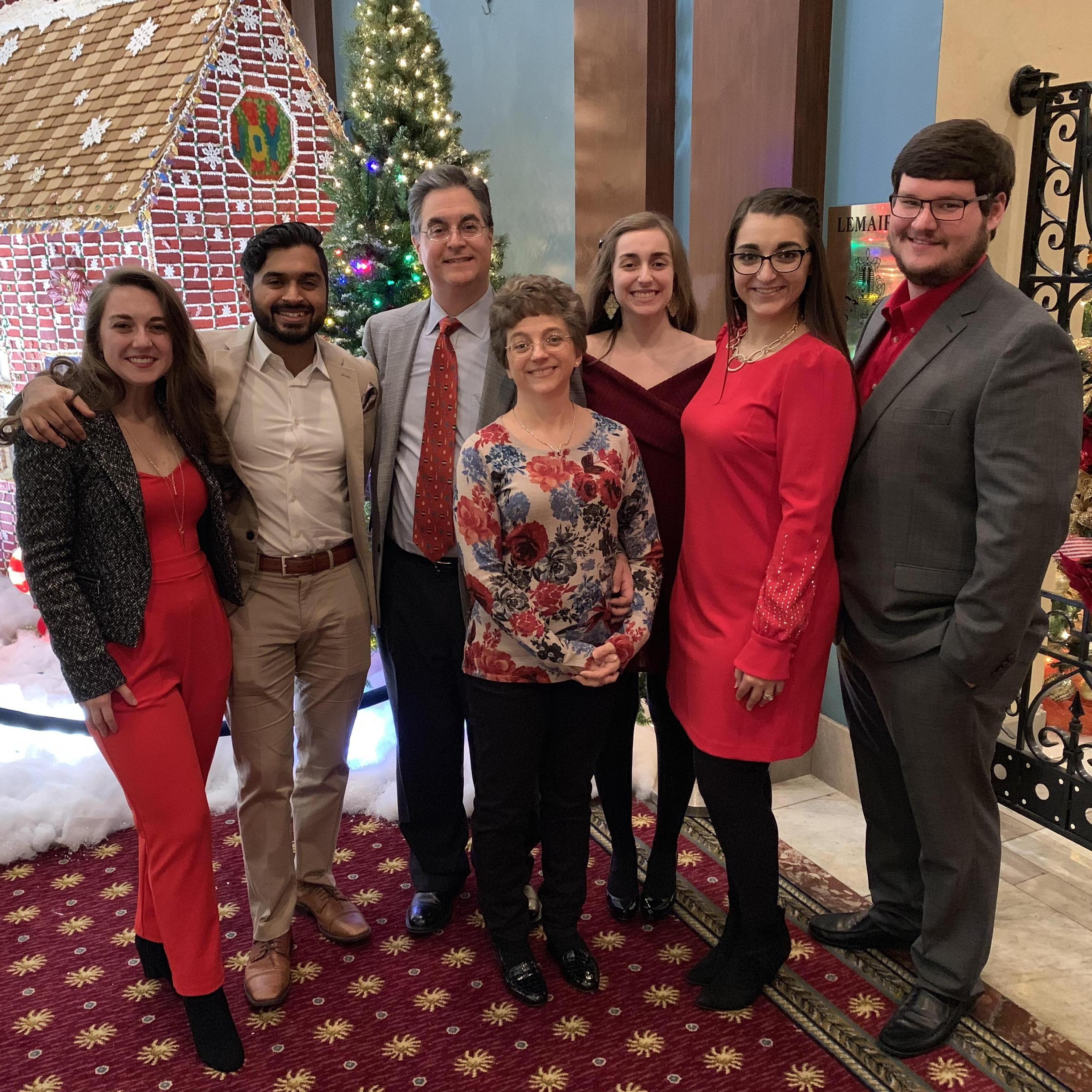 & the James-Carter family at a Christmas brunch in December 2018.