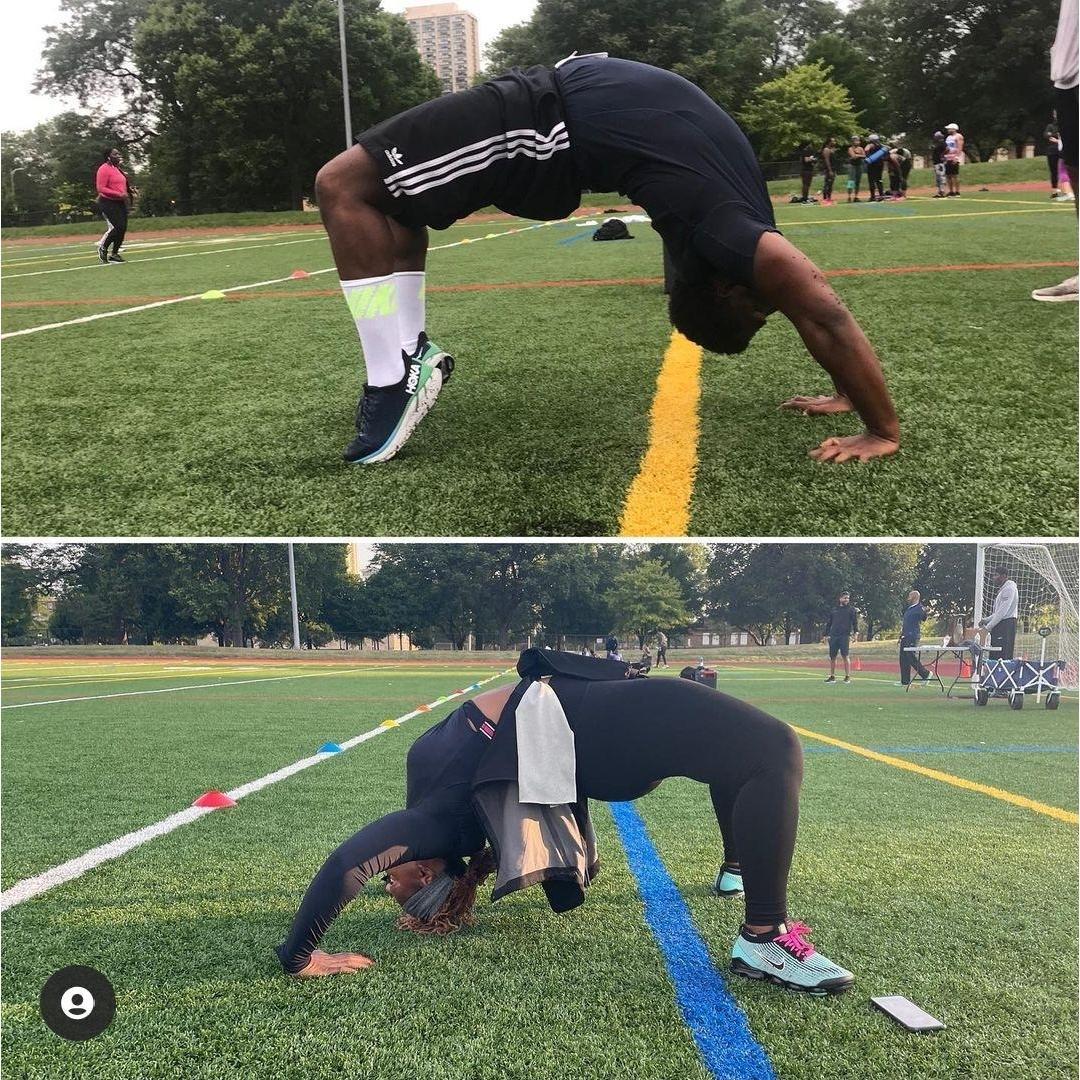 A couple who works out together is bound to stay together. #teammates #6040club