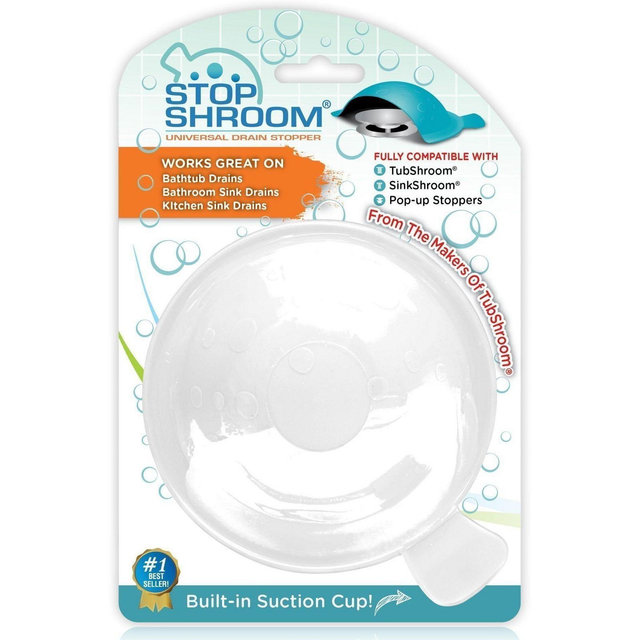 StopShroom Universal Stopper Cover for Bathtub, Bathroom, and Kitchen Drains from TubShroom