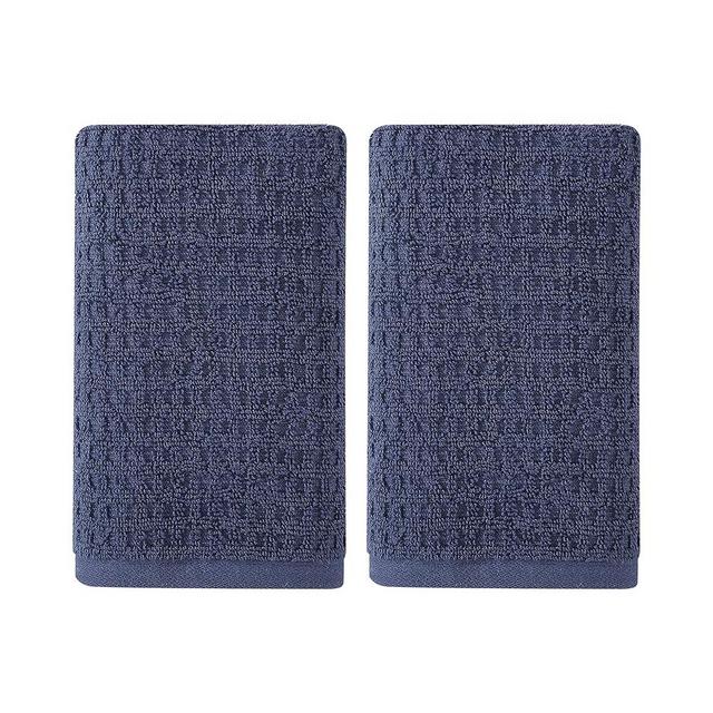 Tommy Bahama- Hand Towel Set, Highly Absorbent Cotton Bathroom Decor, Low Linting & Fade Resistant (Northern Pacific Dark Blue, 2 Piece)
