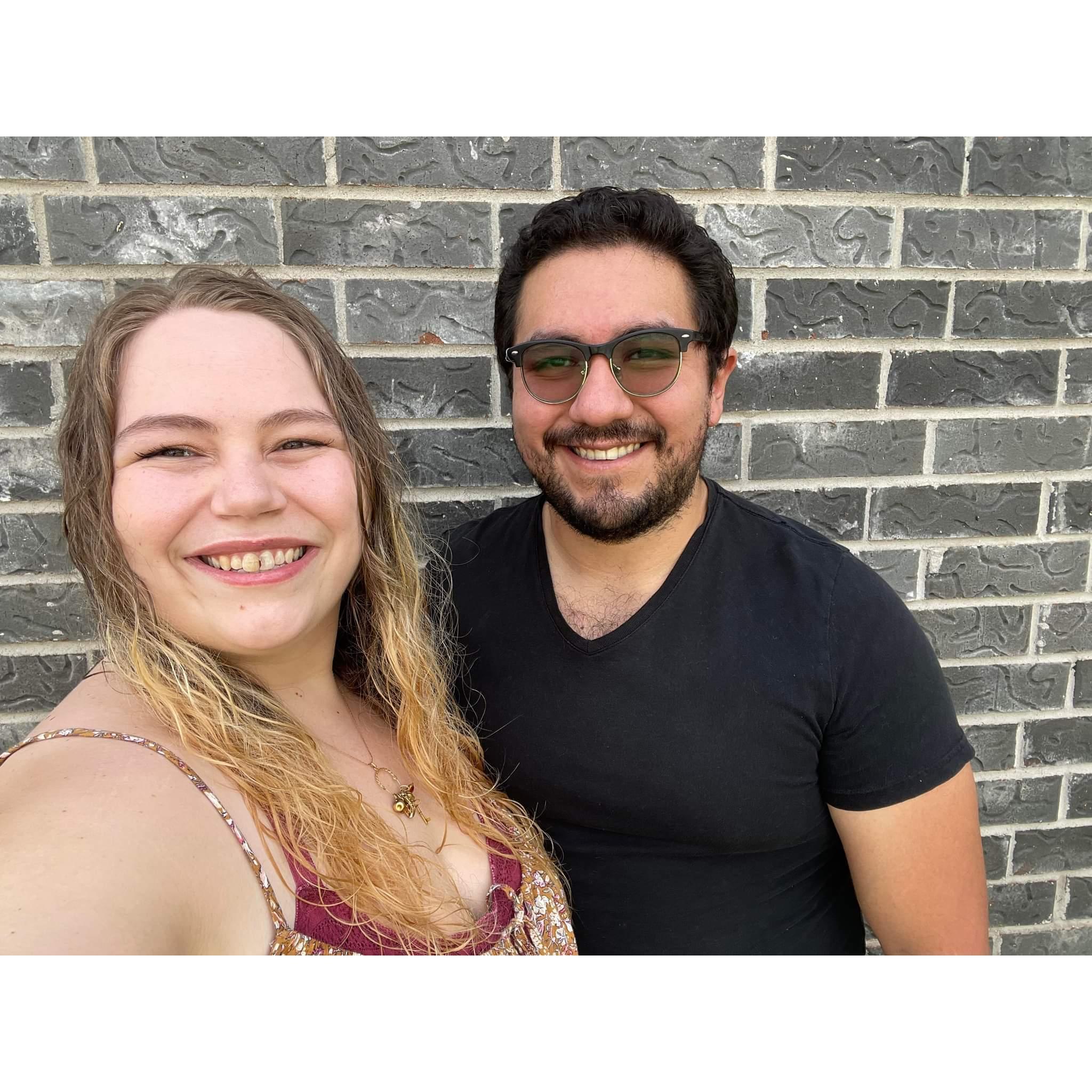 The day Gonzalo proposed!