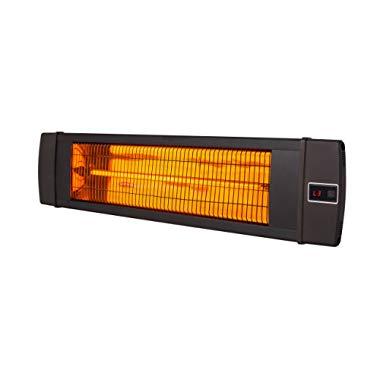 Dr. Infrared Heater 1500W carbon infrared heater indoor outdoor patio garage wall or ceiling Mount with remote, black