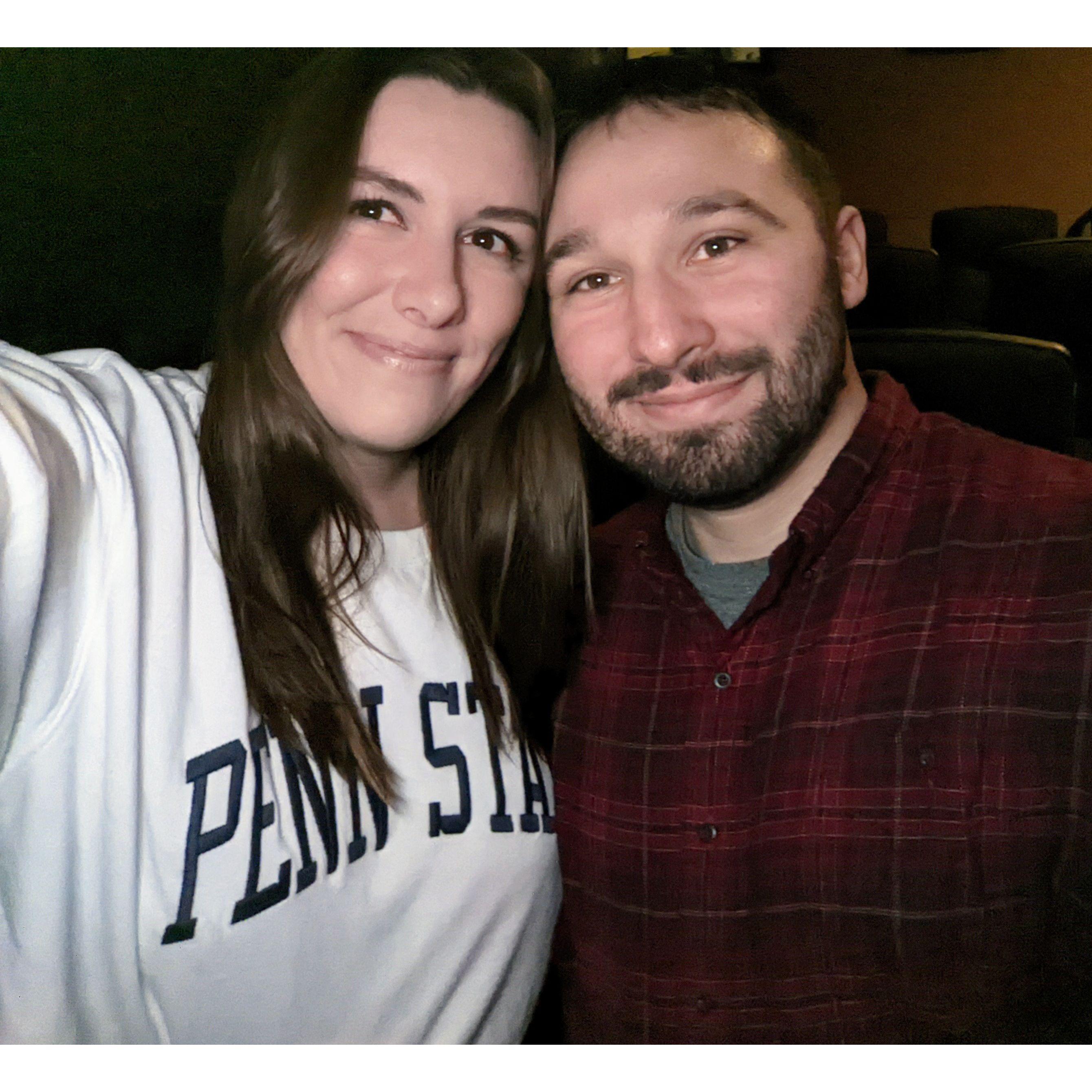 Our first picture together (at the movies)