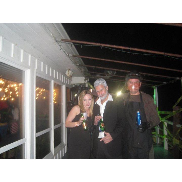 The beginning of hanging out at the halloween Soundview party 2010.... Back then I didn't know what the show dexter was soo I was a little sketched when chris showed up like a psychopath! lol