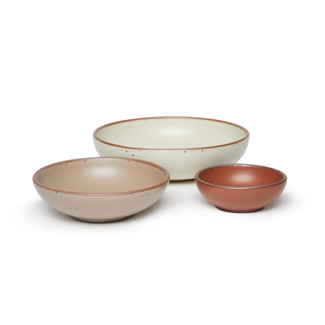 East Fork Pottery Nesting Bowls - Panna Cotta
