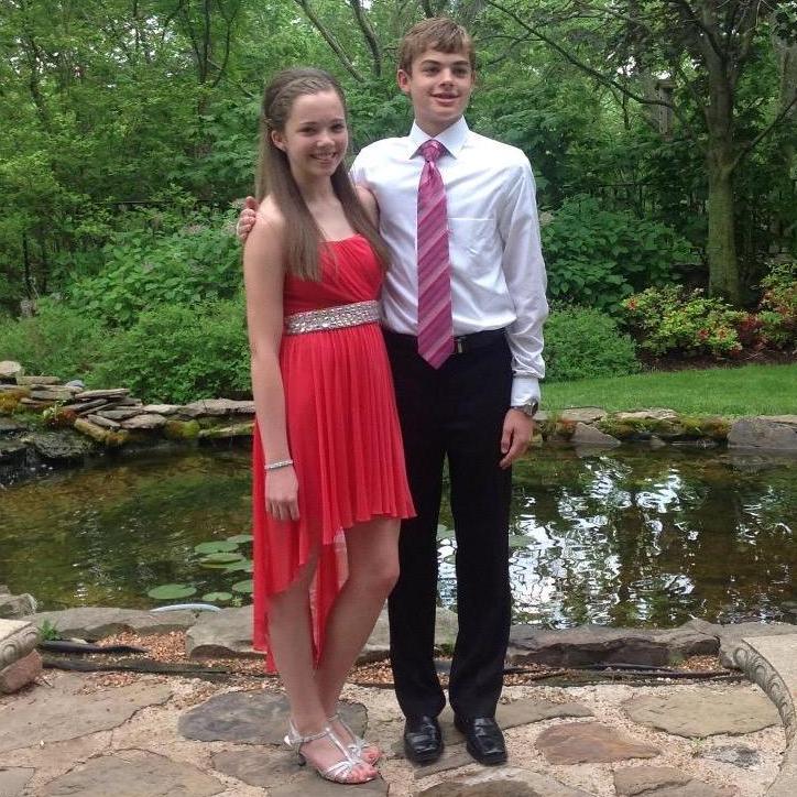 8th grade formal in spring 2013, a few months before we started dating.