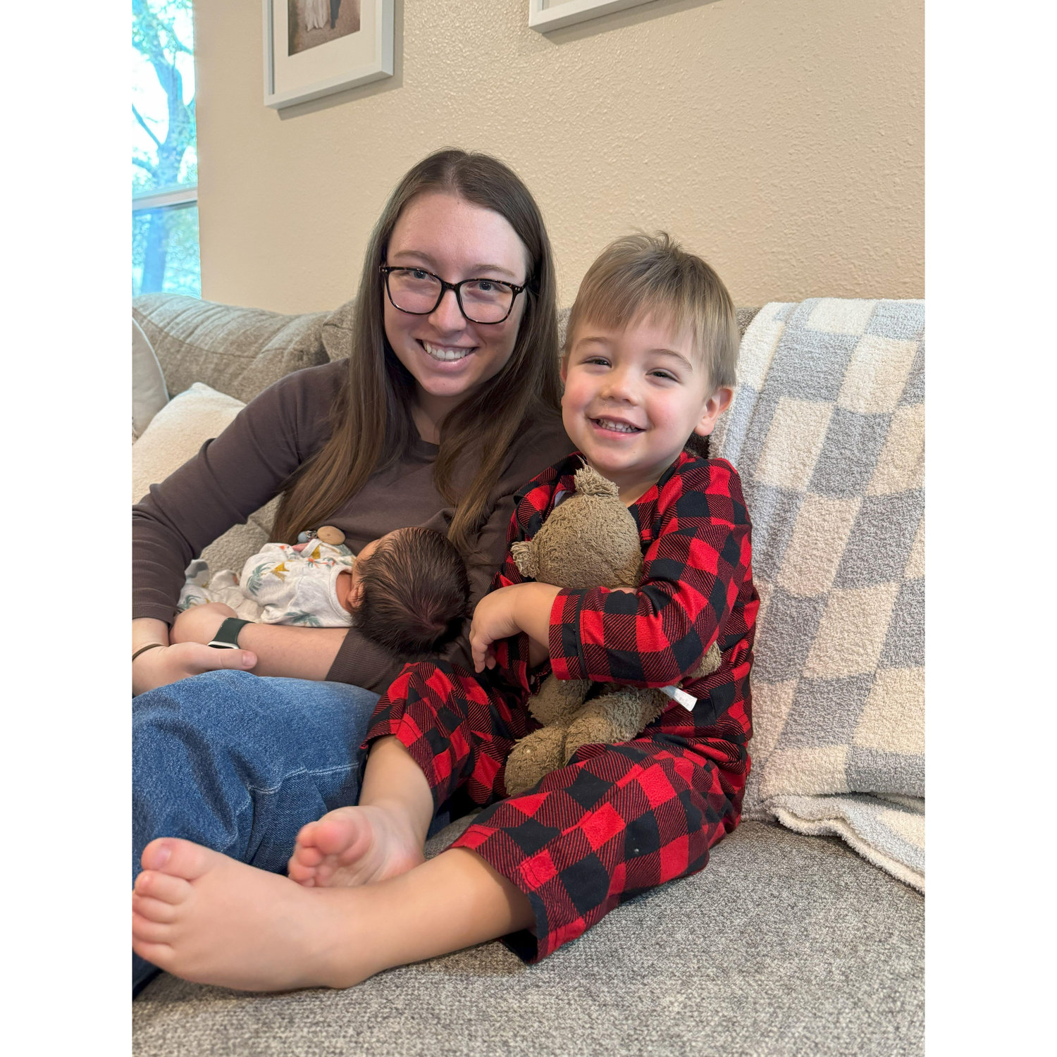 Karista with Daniel and newest nephew, Noah!