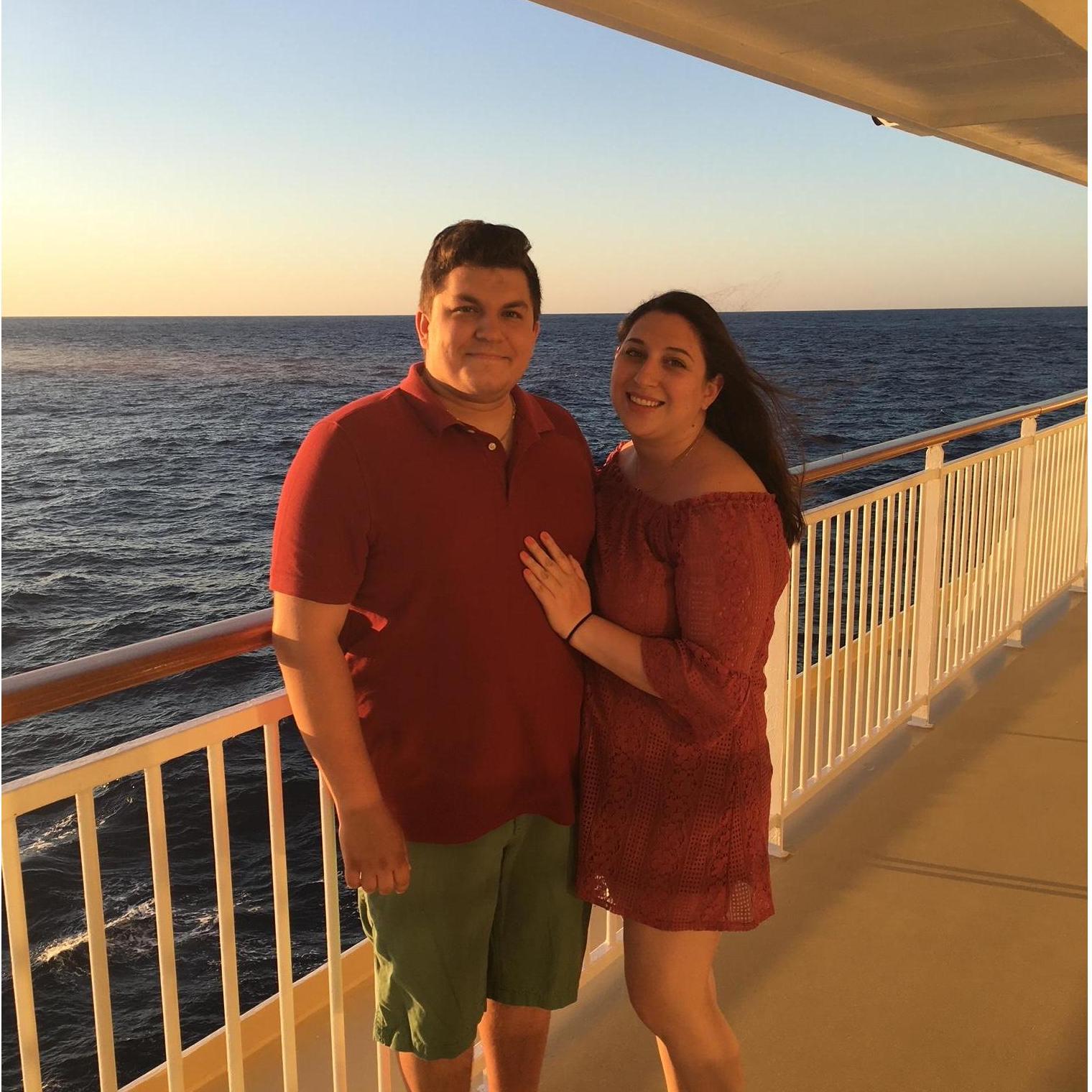 May 2017- Our First Vacation Together. We went to Disney World , The Atlantis Resort , and a private island.
