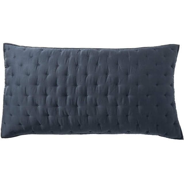 TENCEL™ Tufted Quilted Sham, Midnight, King, Set of 2