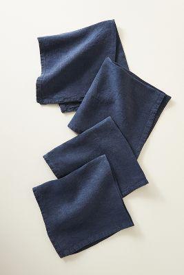 Edison Portuguese Linen Napkins, Set of 4