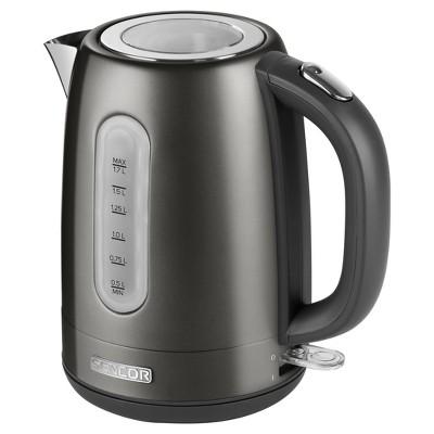 Sencor Metallic 1.7L Stainless Steel Electric Kettle - Black