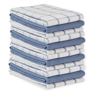 LANE LINEN Dish Towels for Kitchen Set of 12, Kitchen Dish Cloths, 18”x 28”, Soft Hand Towels, Absorbent Tea Towels, Quick Drying Kitchen Dish Towels, Premium Kitchen Towels Decorative Set - Indigo
