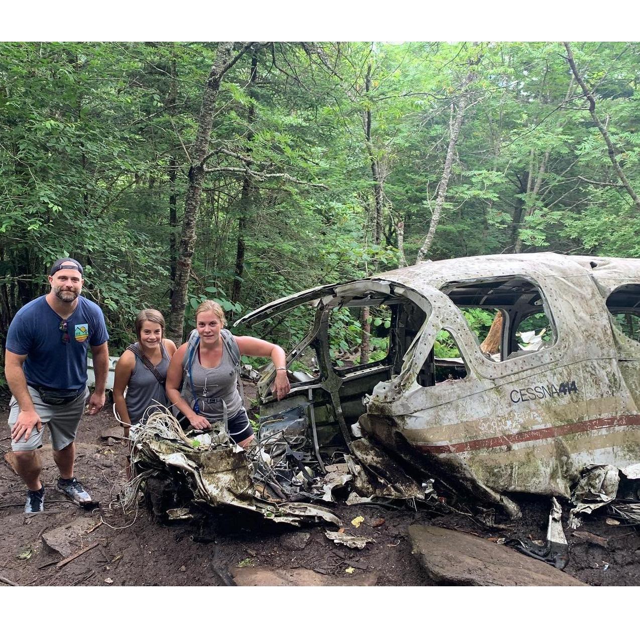 Hiking Plane Crash site on Waterrock Knob Trail in North Carolina