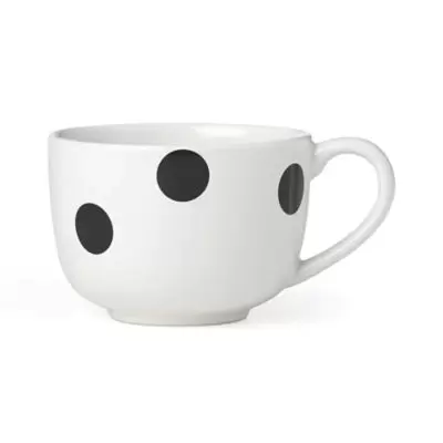 kate spade new york All in Good Taste Deco Dot™ Latte Mug in Black