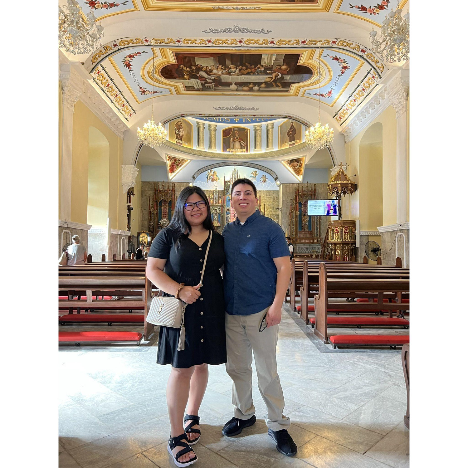 Sarah brought James to her hometown church, 2023