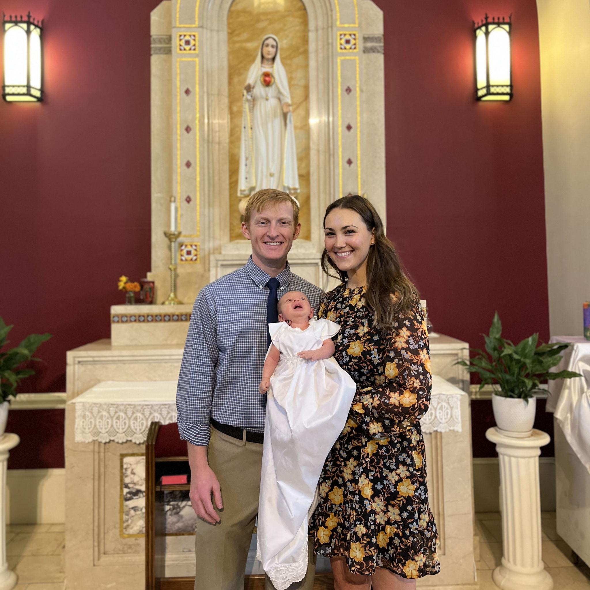 2/26/23: Becoming godparents to Jacinta together