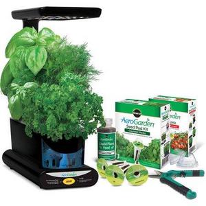 Miracle-Gro AeroGarden Sprout Plus with Gourmet Herbs Seed Pod Kit, Bonus Mighty Mini Tomato Seed Pod Kit and Gardening Shears
