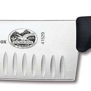 Victorinox 7 Inch Fibrox Pro Santoku Knife with Granton Blade, FFP