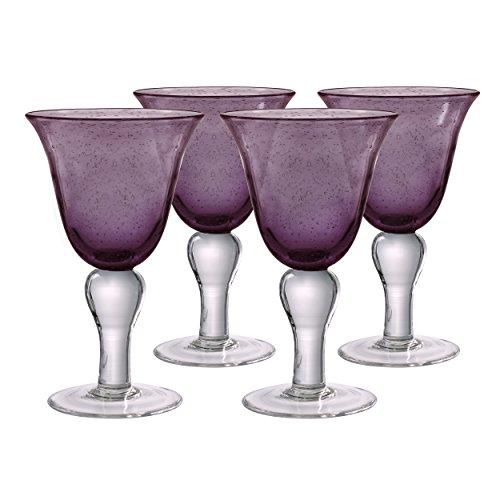 Artland Iris Wine Glasses, Plum, Set of 4