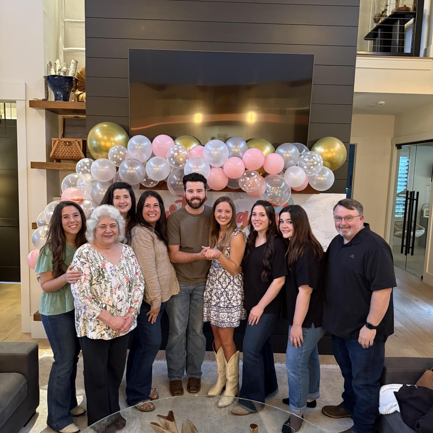 Savannah, Caulder, Nana, Alexandria, Brianna, Hallie-Claire, Adeline, Mom and Dad