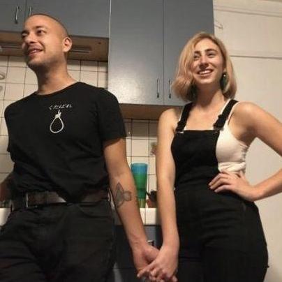 first picture together, when we were still friends and coworkers...