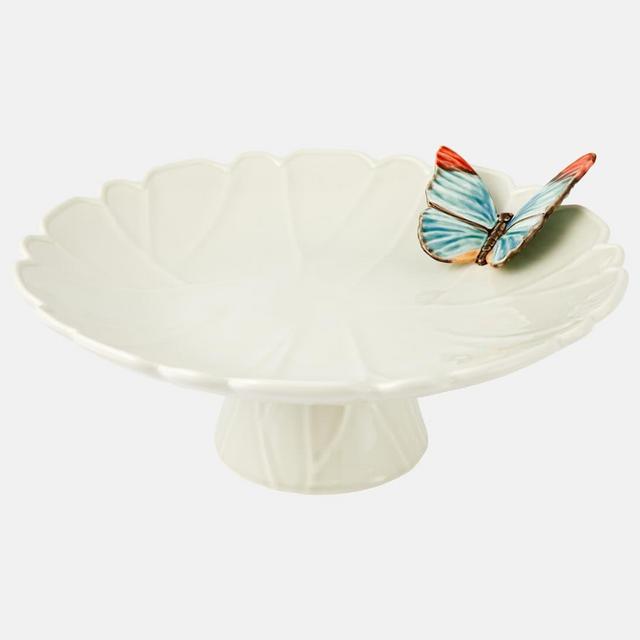 Bordallo Pinheiro x Claudia Schiffer Cloudy Butterflies Cake Stand